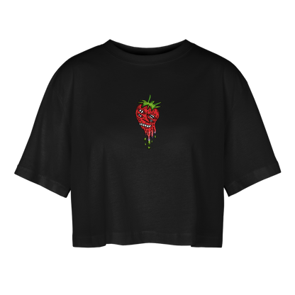 Meltdown Berry Crop-Top - black