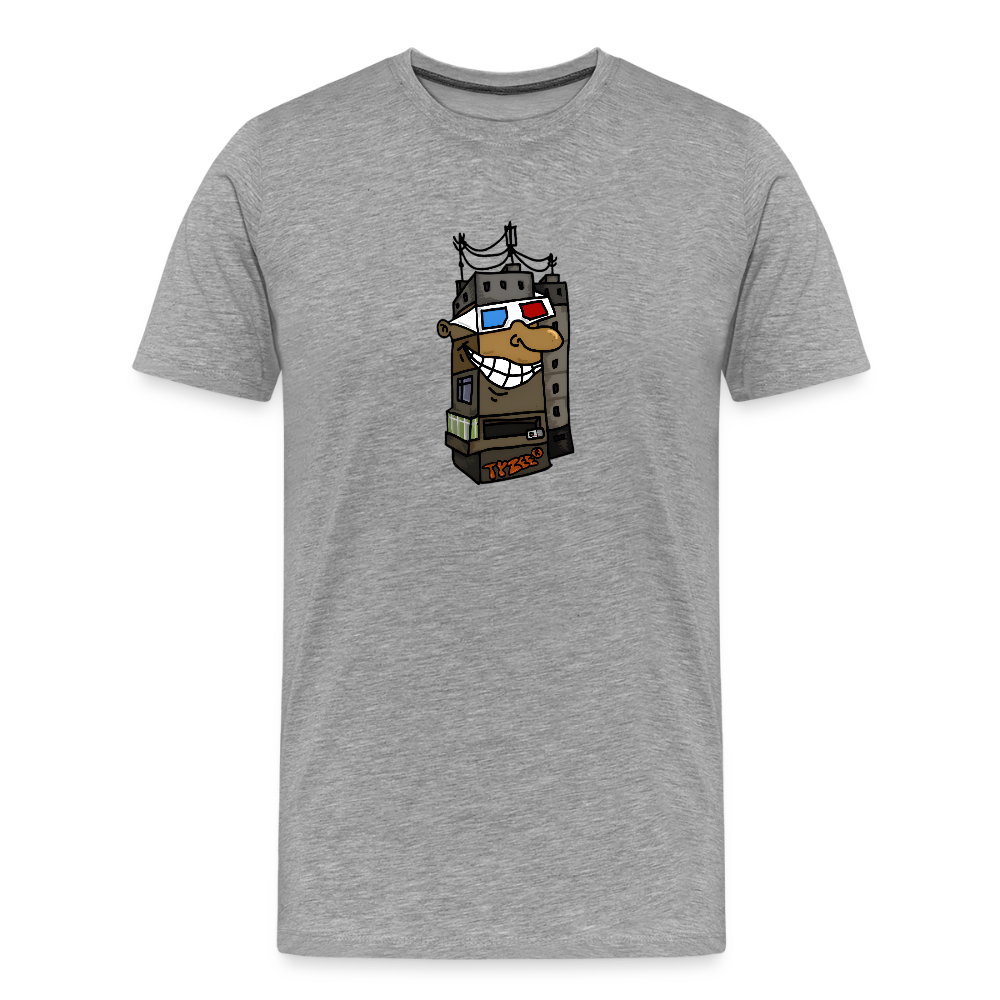 BlockBoss Premium Tee - heather grey