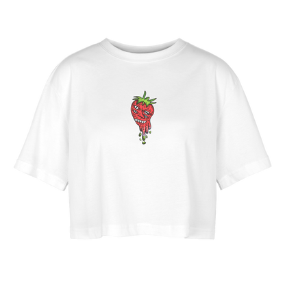 Meltdown Berry Crop-Top - white